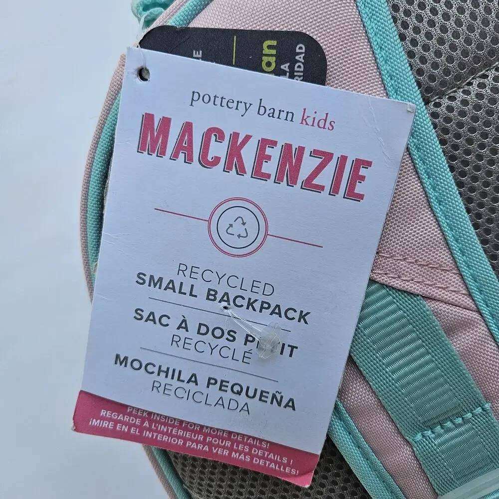Pottery Barn Kids Mackenzie Pink Rainbow backpack ( Glow in the dark) Beach